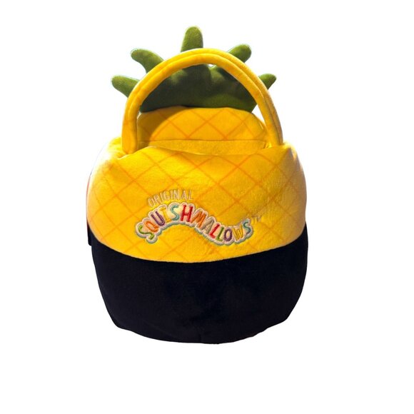 Squishmallows Halloween Pineapple Treat Pail "Maui" 3+ Plush Bucket Bag - Picture 3 of 12